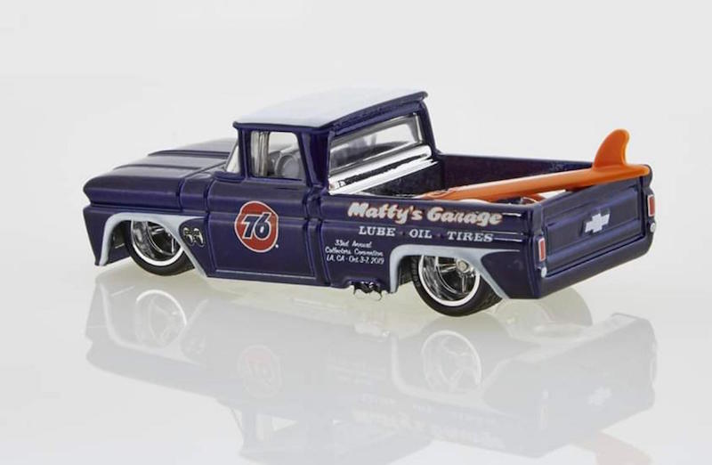2019 Hot Wheels 33rd Collectors Convention Finale Car – '55 Chevy Panel With Bike