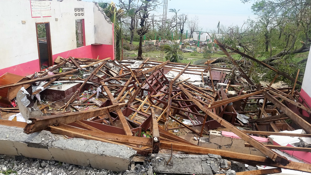 A local church in Jérémie the day after Matthew hit.
